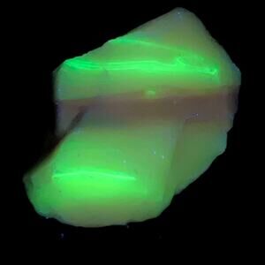 Pink Layered Art‎ Glass Cullet Glowing Manganese Slag Glass #5GL45